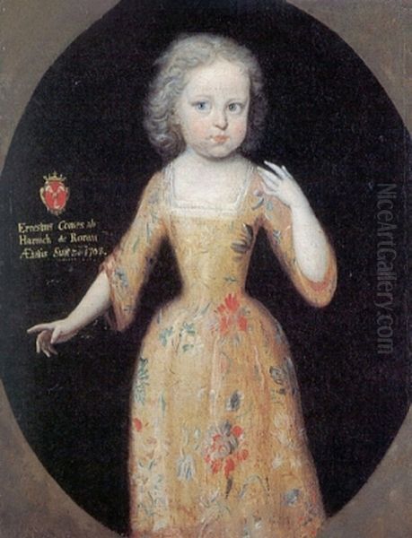 Portrait of Johann Ernst von Harrach (1705-1739)} Oil Painting by Unidentified painter