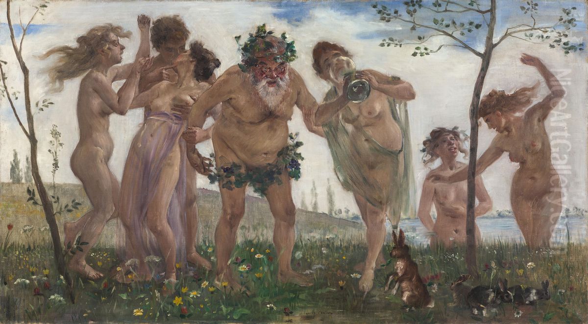Bacchantenzug Oil Painting by Lovis (Franz Heinrich Louis) Corinth