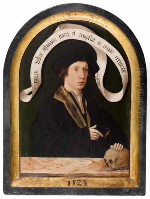 Portrait of an unknown man Oil Painting by Jacob van Utrecht