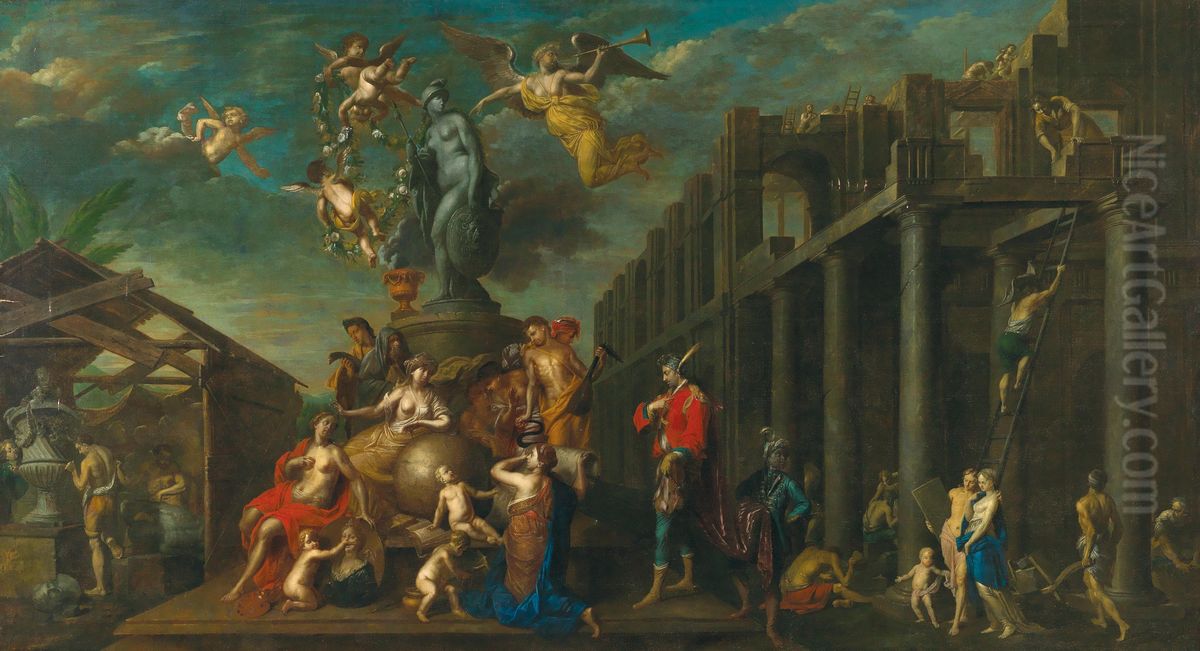 Allegory of the Arts Oil Painting by Hendrick Govaerts