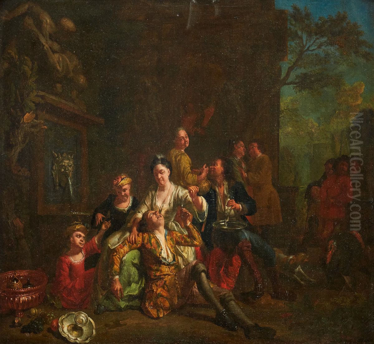 The Reconciliation of Jacob and Laban Oil Painting by Hendrick Govaerts