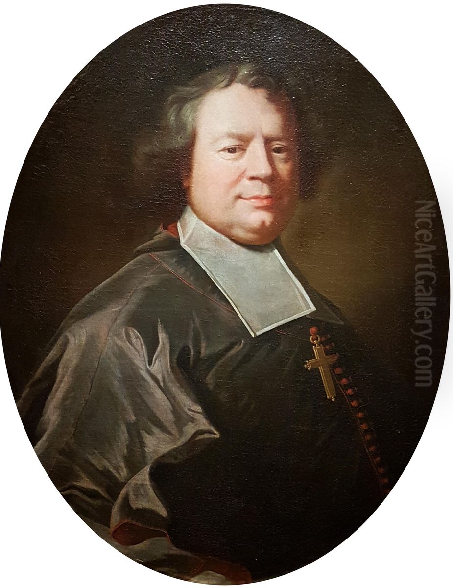 Portrait of the bishop Augustin de Maupeou Oil Painting by Hyacinthe Rigaud