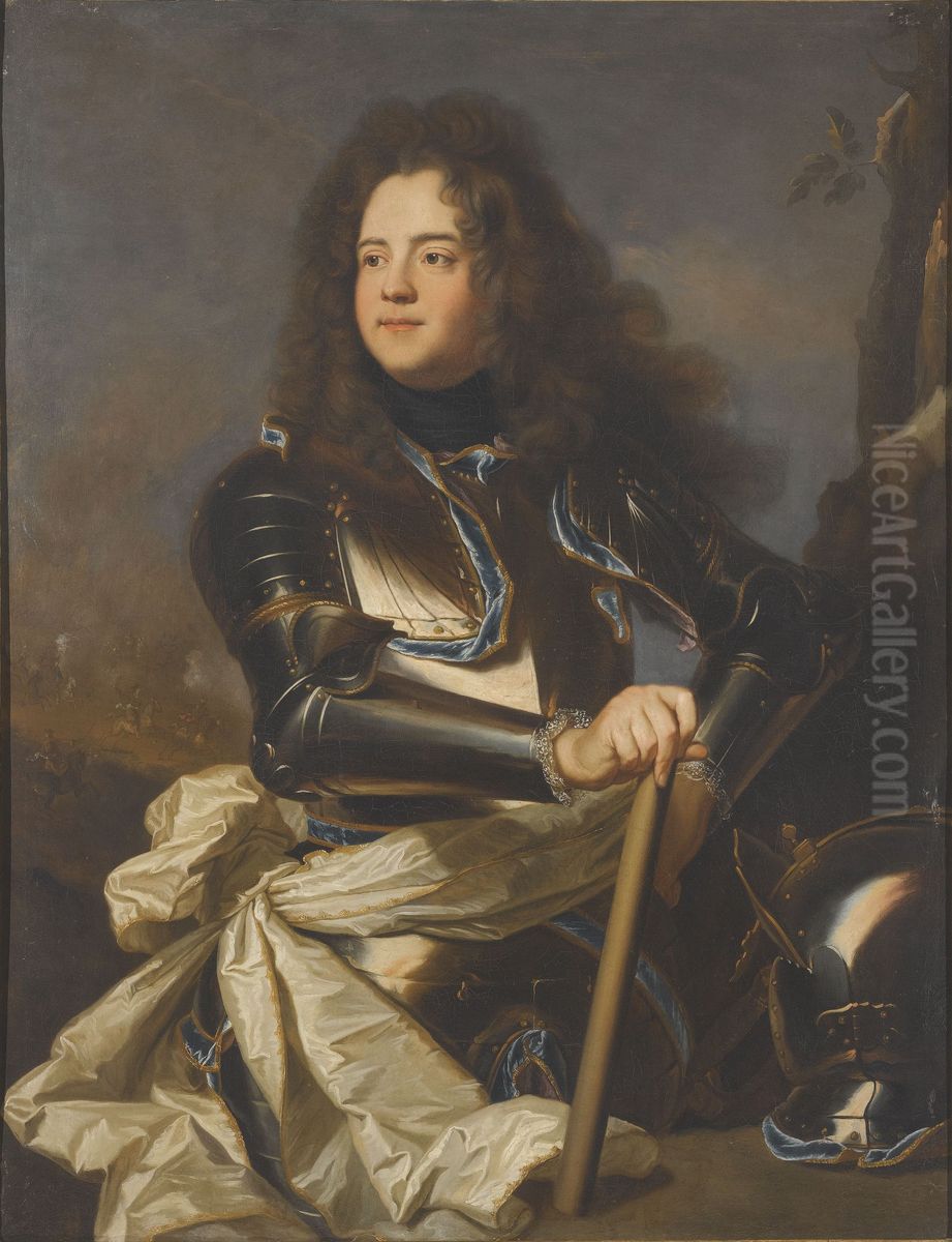Portrait of Louis-Henri de La Tour d'Auvergne (1679-1753) Oil Painting by Hyacinthe Rigaud