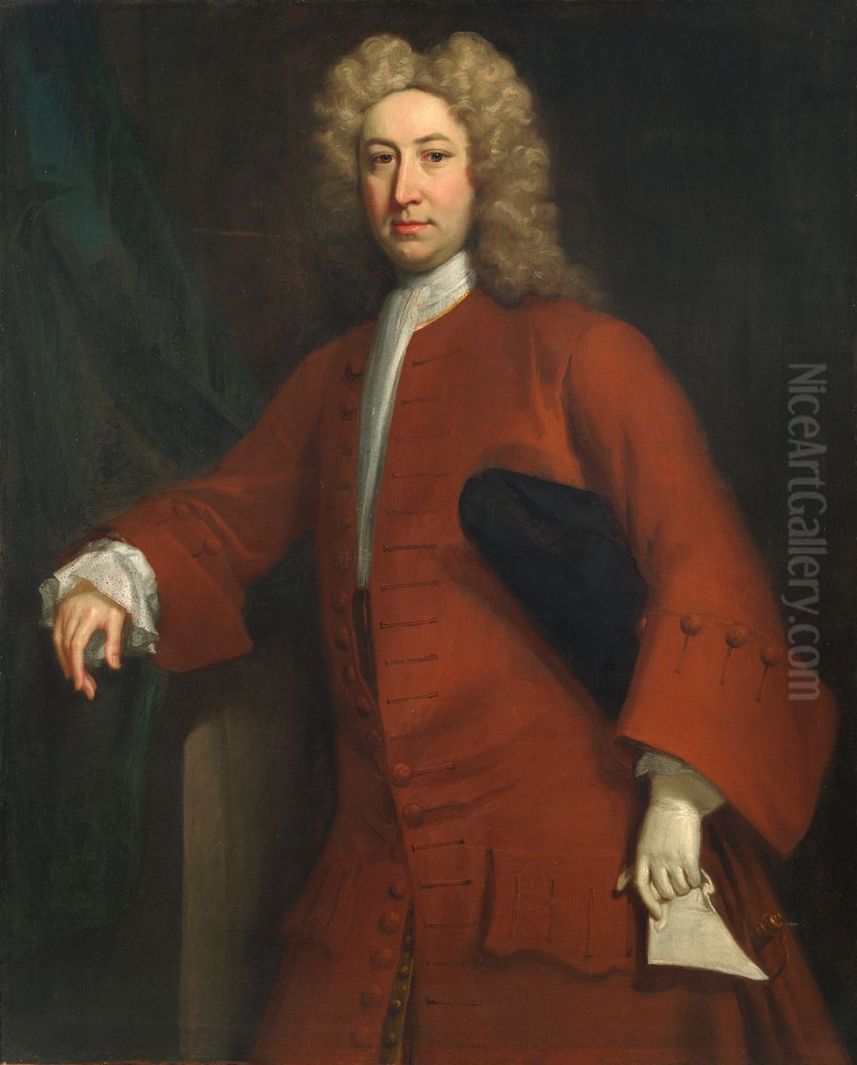 Portrait of Thomas Fanshawe (1696-1758) Oil Painting by Jonathan Richardson