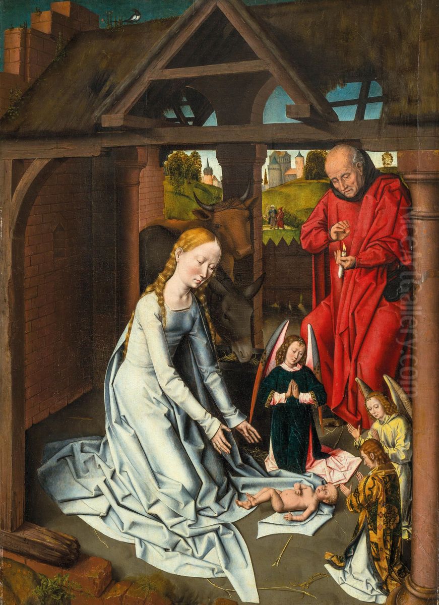 Nativite Oil Painting by (manner of) Memling, Hans