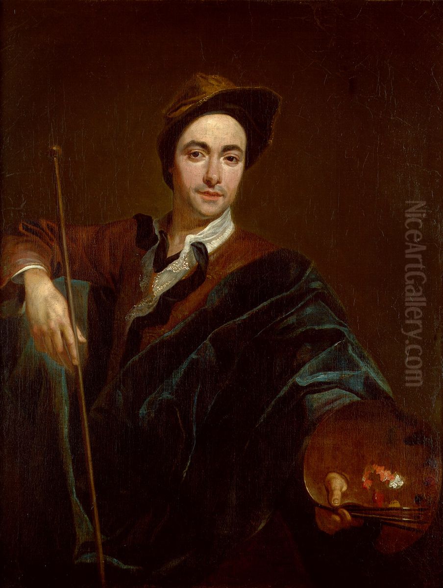 Self-portrait Oil Painting by Markus Friedrich Kleinert