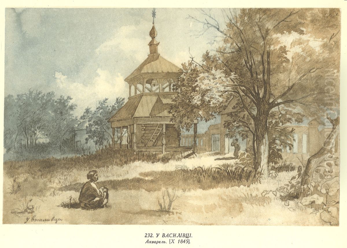 In Vasilivka Oil Painting by Taras Shevchenko