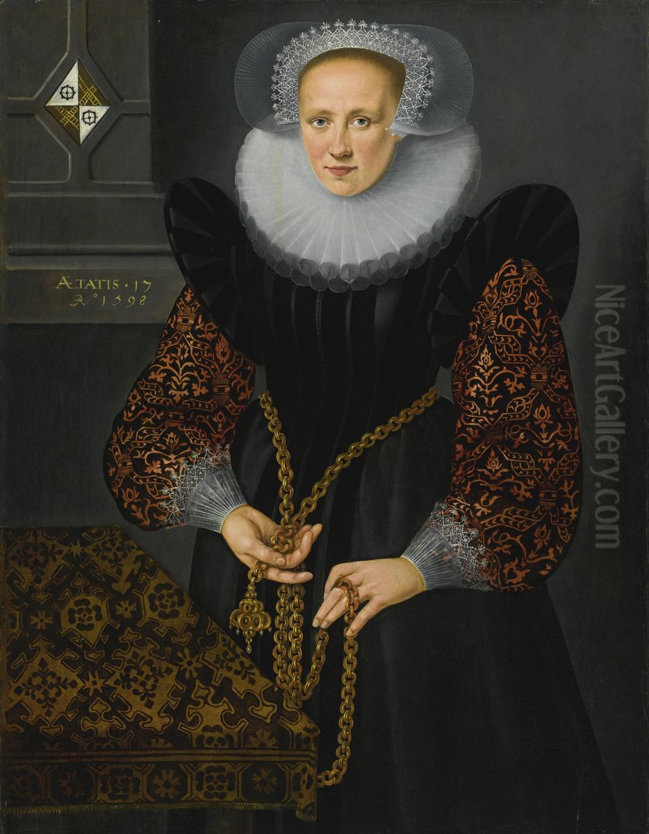 Portrait of Aefge Gijbland (1581-1625) Oil Painting by unknown