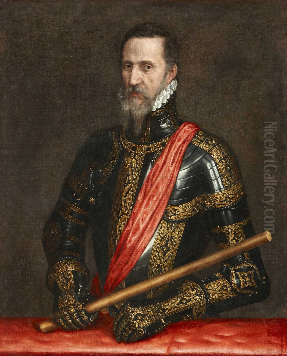 Retrato de Don Fernando Alvarez de Toledo, III duque de Alba (1507-1582) Oil Painting by Willem Adriaensz Key