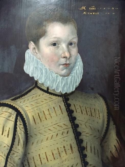 Portrait of  Robert Smythe (1567-c. 1600) Oil Painting by Cornelis Ketel