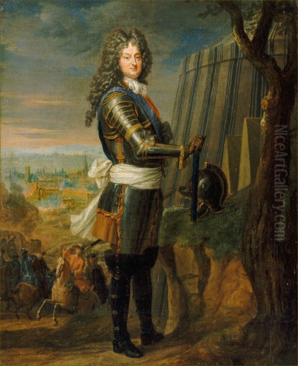 Philippe d'Orleans, duc d'Orleans, regent de France (1674-1723) Oil Painting by Jean-Baptiste Santerre