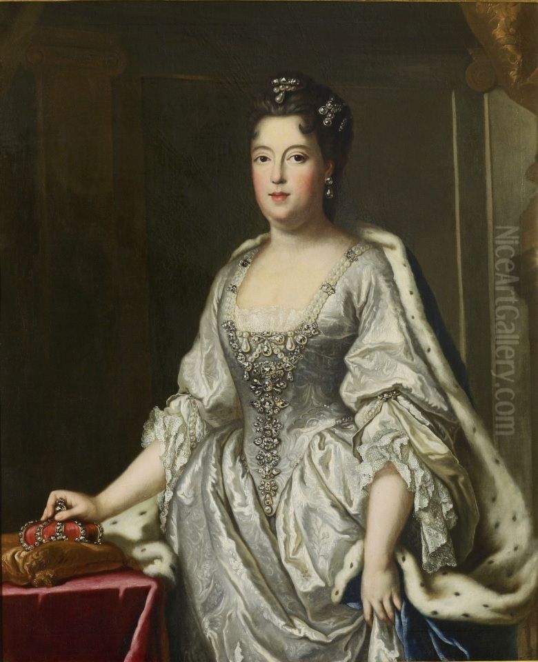 Portret Teresy Kunegundy Sobieskiej Oil Painting by Joseph Vivien