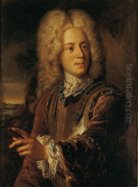 BildnisAlbrecht Friedrich von Erlach(1696-1788) Oil Painting by Robert Gardelle
