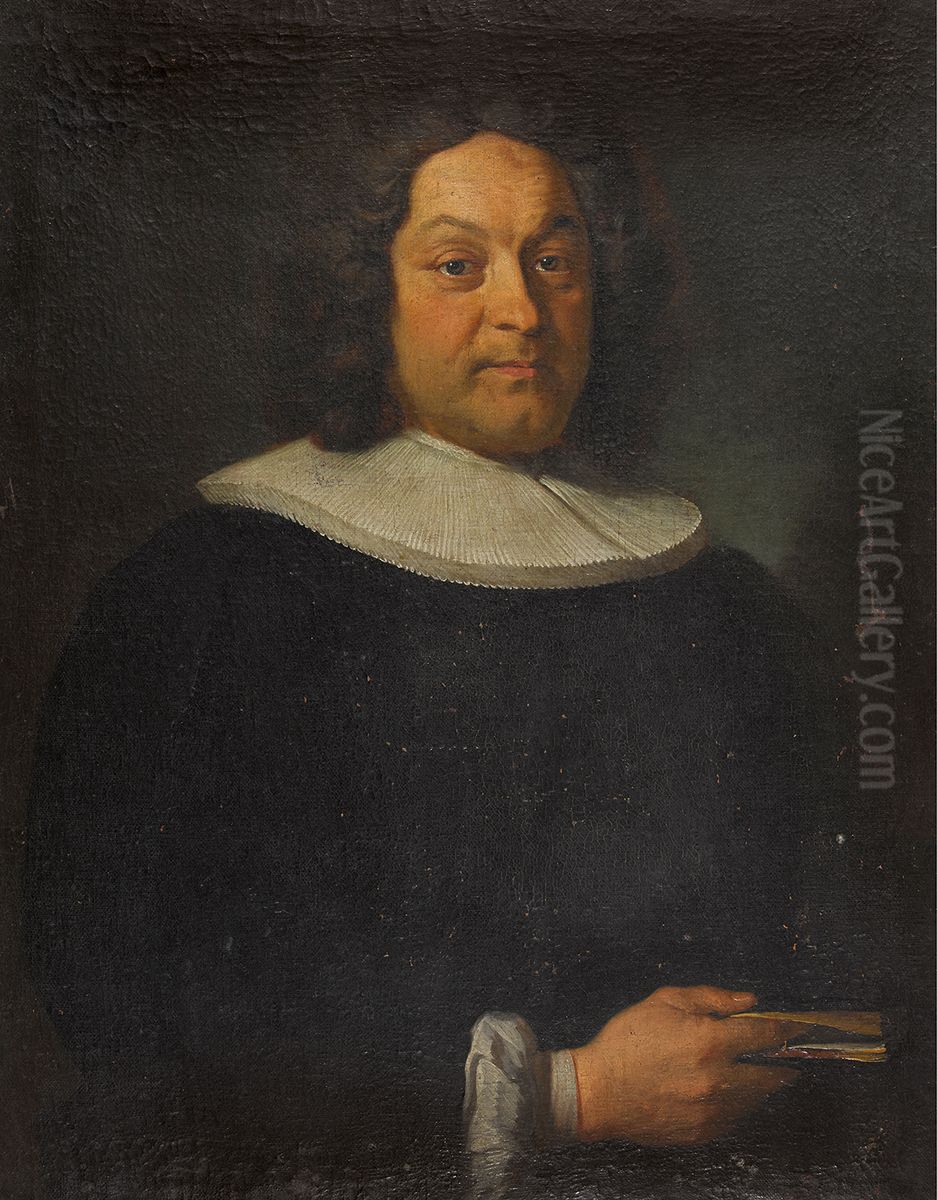 Bildnis Johann Jakob Morell (1675-1747), Pfarrer zu Veltheim und am Berner Munster, ab 1744 Dekan, Badkonzessionar zu Schinznach. Oil Painting by Johann Rudolf Huber