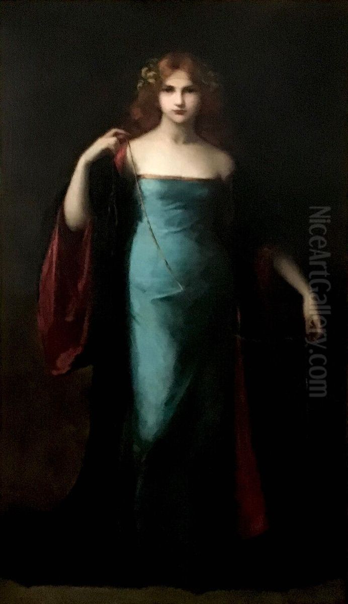 Jehanne I of Naples Oil Painting by Laura Leroux-Revault