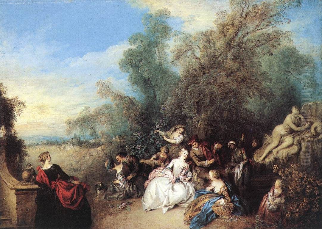 Relaxing in the Country Oil Painting by Jean-Baptiste Pater