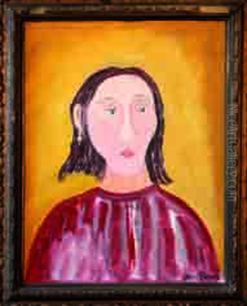 Portrait Lydia Oil Painting by Ulrich Pietzsch