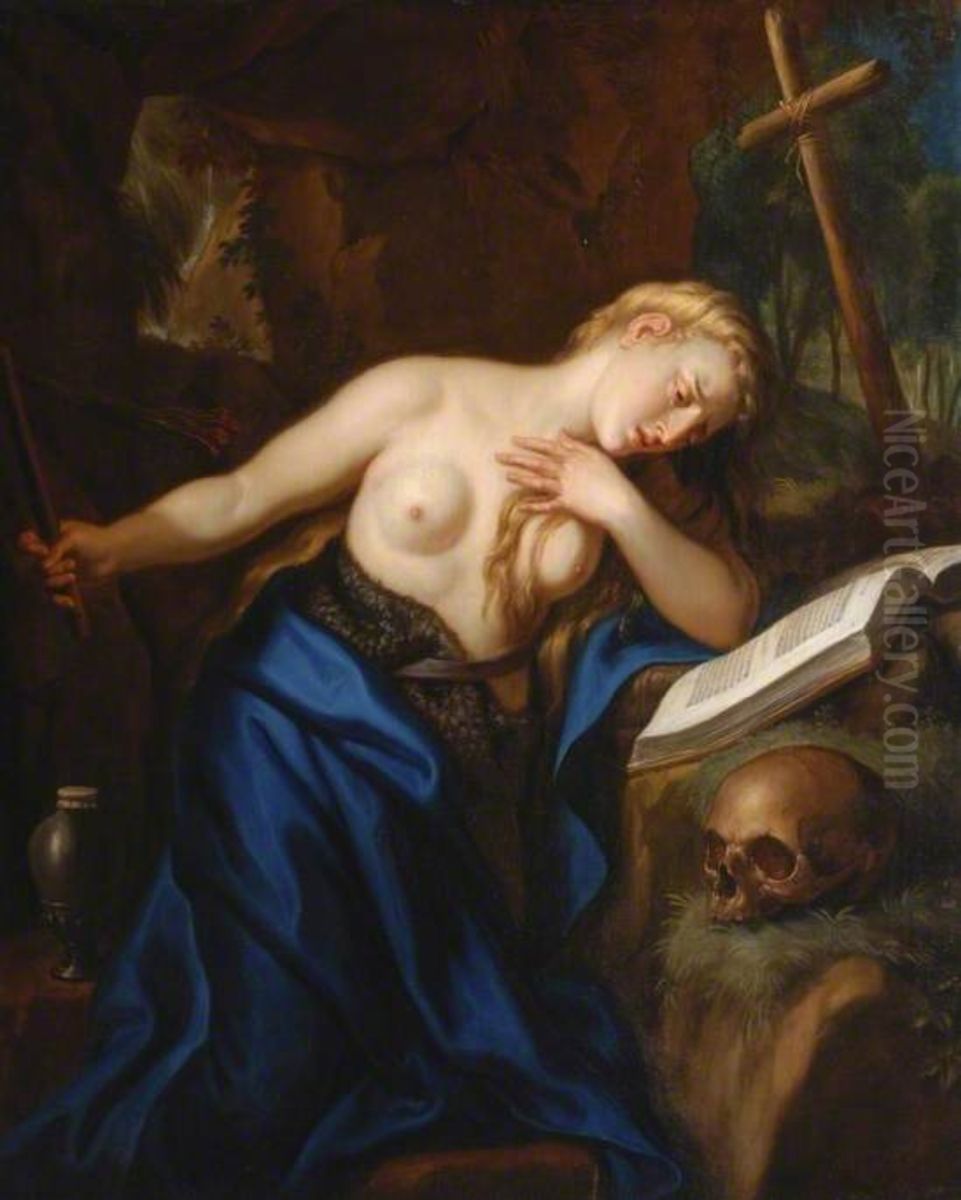 Penitent Magdalen Oil Painting by Victor Honore Janssens