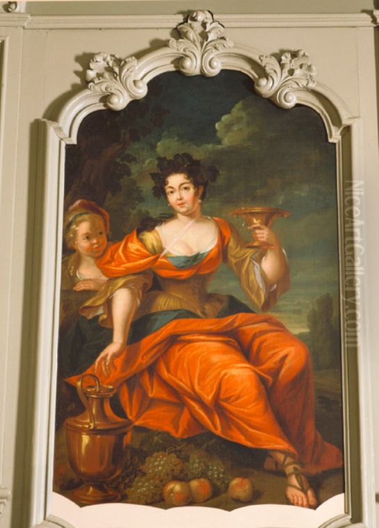 Autumn Oil Painting by Frans Breydel