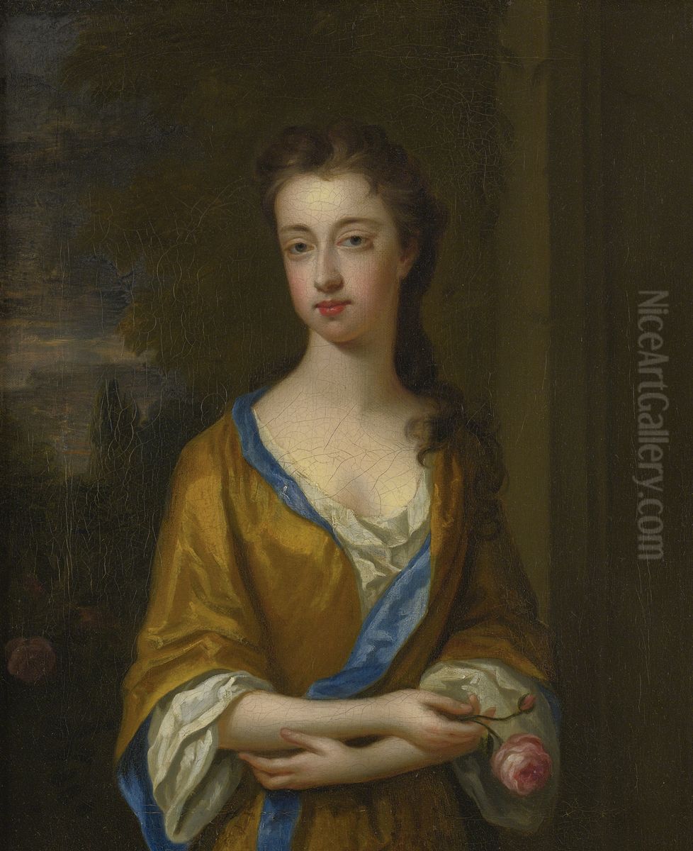 Portrait of the Duchess of Newcastle Oil Painting by Godfrey Kneller
