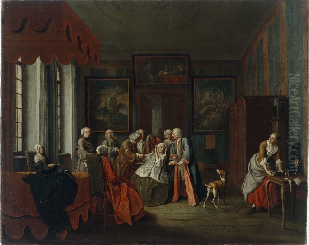 Before the birth Oil Painting by Peter Jacob Horemans