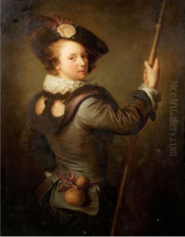 The young pilgrim Oil Painting by Alexis Grimou