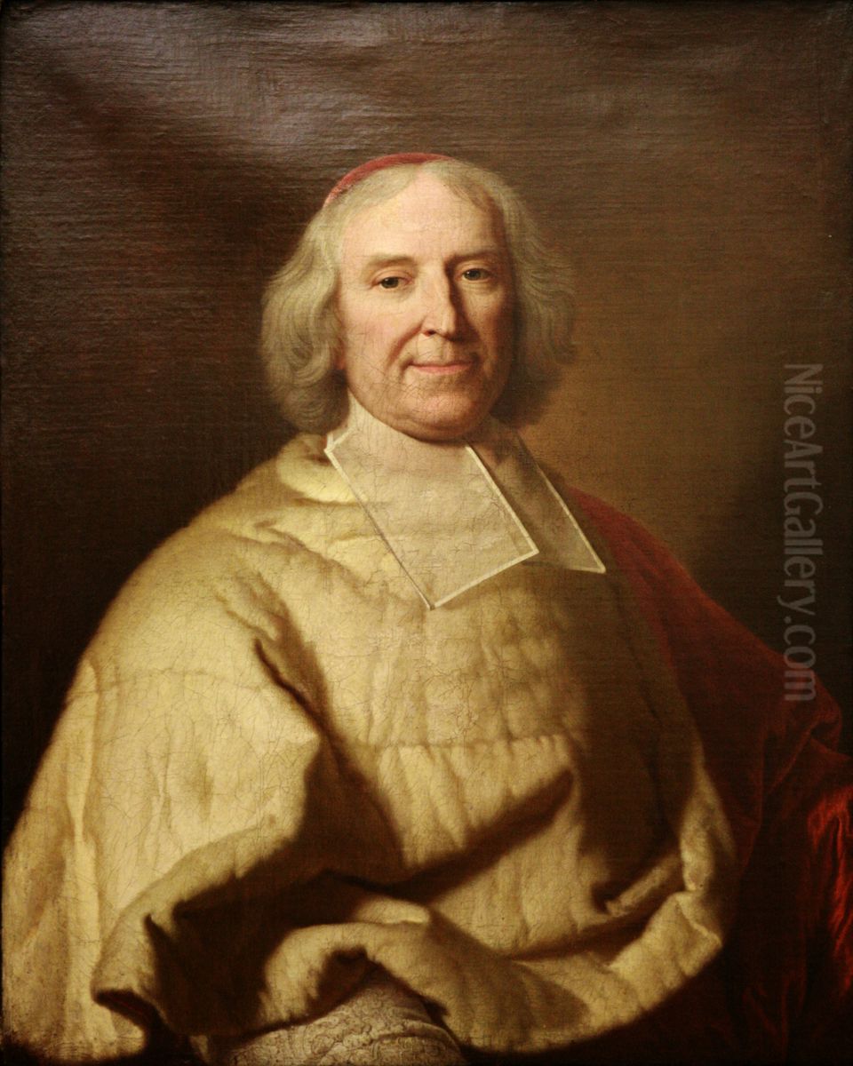 Portrait ofAndre-Hercule de Fleury Oil Painting by Hyacinthe Rigaud