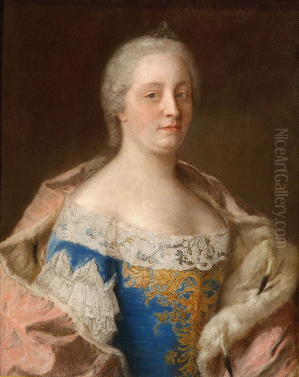 empress Maria-Theresia ofAustria Oil Painting by Jean-Etienne Liotard