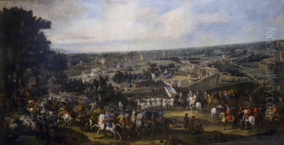 The battle of Guastalla Oil Painting by Jan Peeter Verdussen