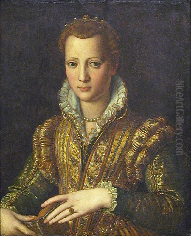 Ritratto di Maria di Cosimo I de' Medici (?) Oil Painting by Alessandro Allori