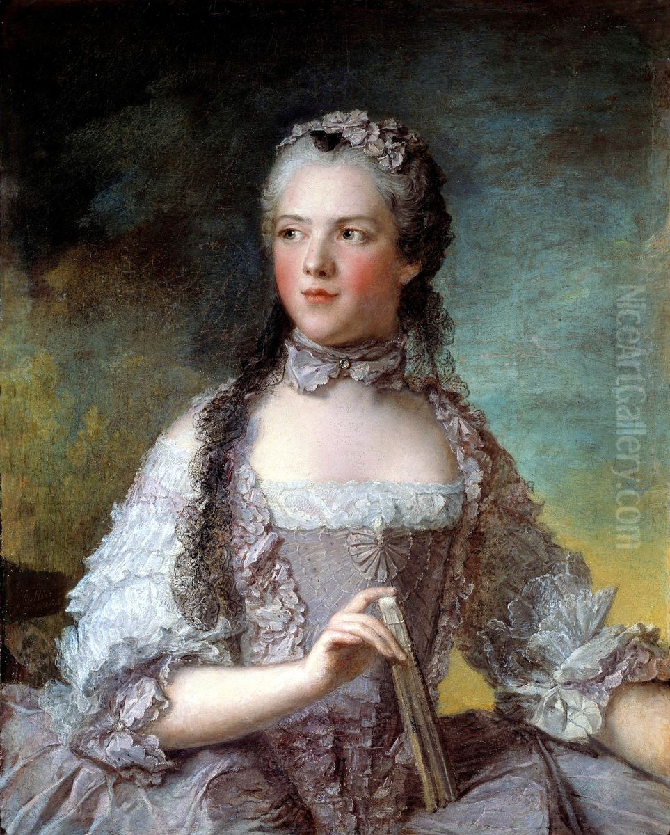 Marie-Adelaide de France, dite Madame Adelaide Oil Painting by Jean-Marc Nattier