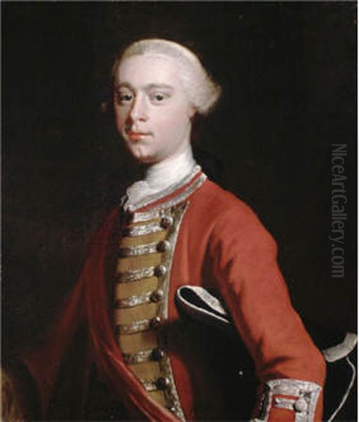 Portrait of Major-GeneralJames Wolfe(1727-1759) as a Young Man Oil Painting by Joseph Highmore