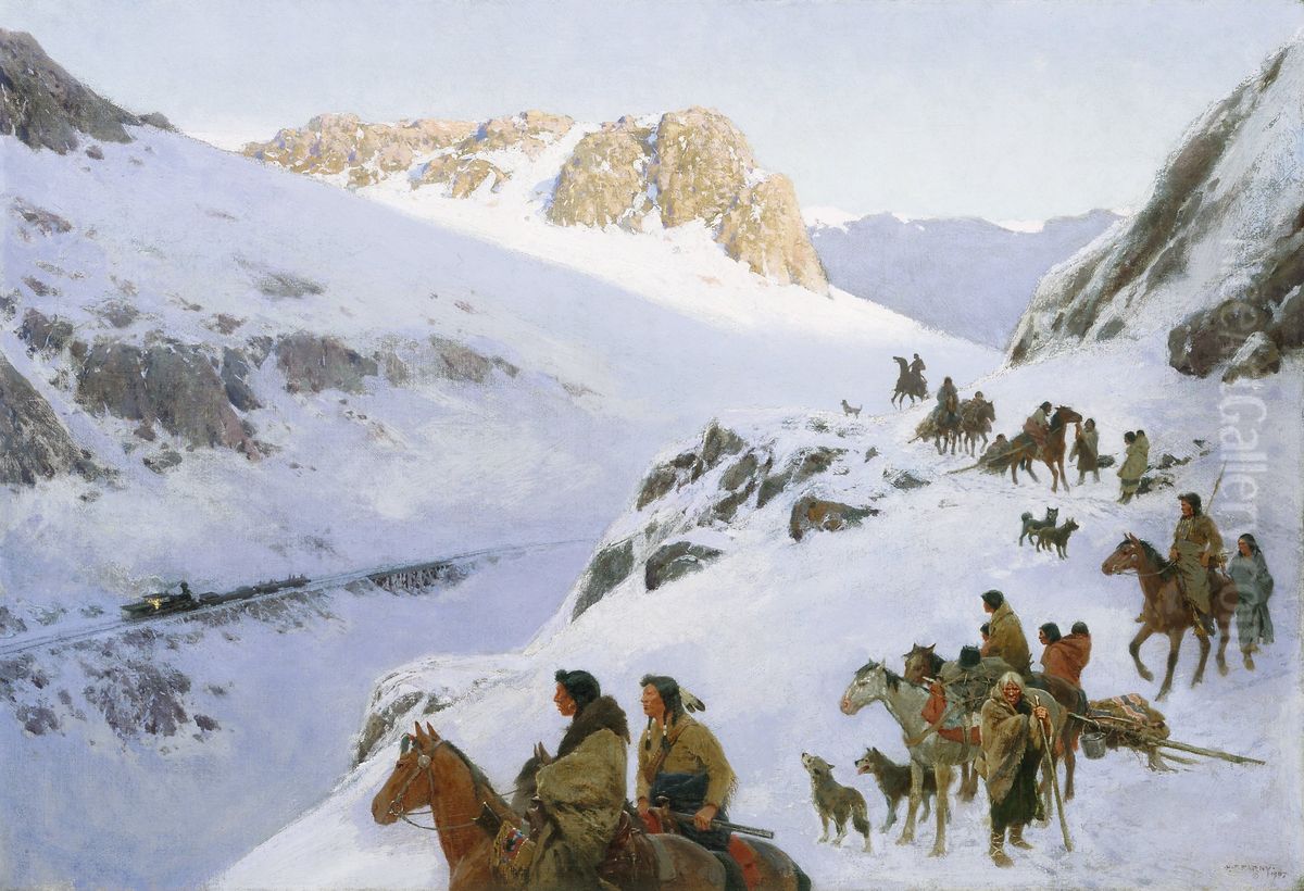 Morning of a New Day Oil Painting by Henry Farny