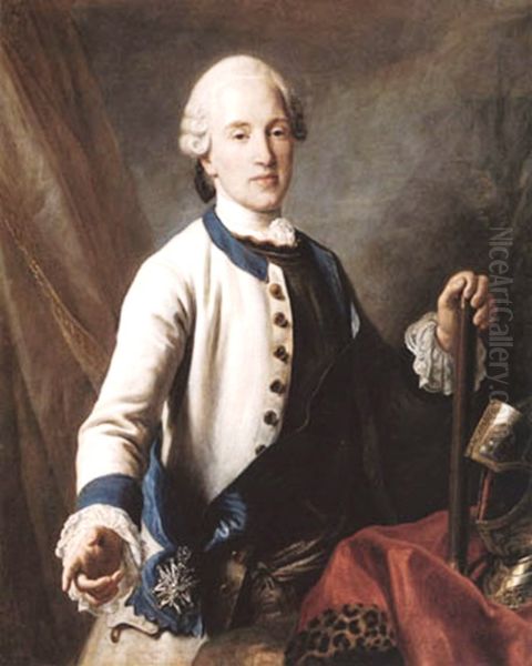 Portrait ofPrince Francis Xavier of Saxony(1730-1806) Oil Painting by Pietro Rotari