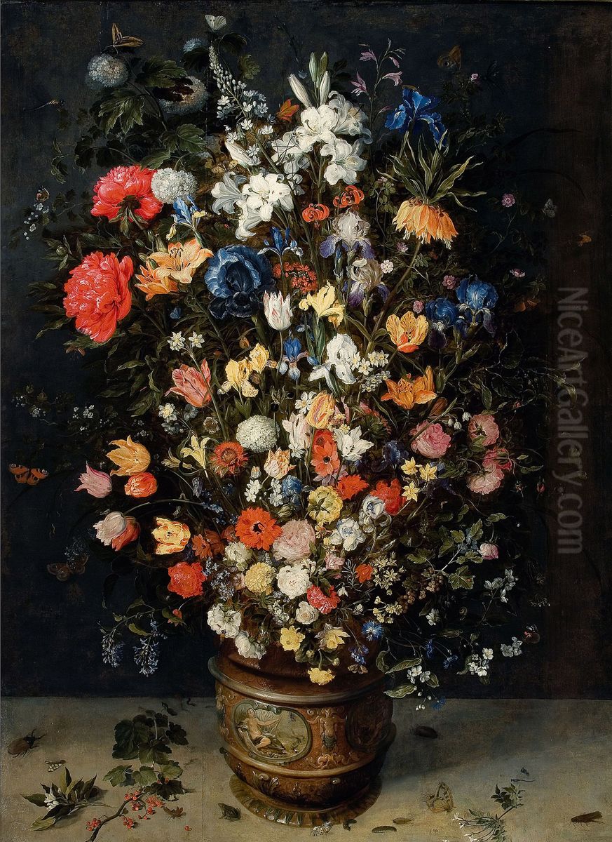 Bouquet of flowers Oil Painting by Jan Brughel