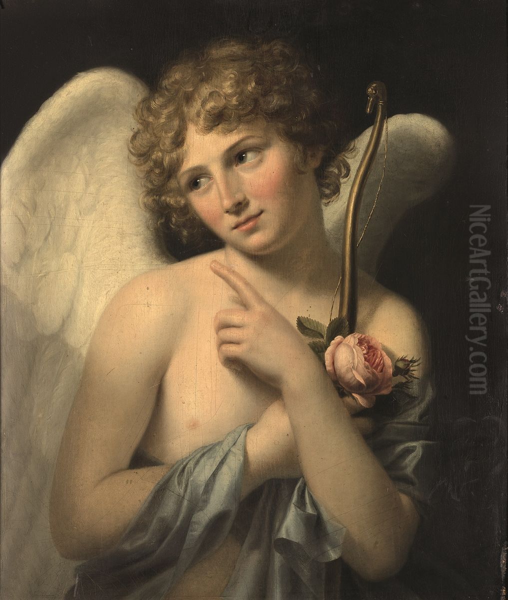 Cupid having just Stolen a Rose Oil Painting by Jeanne-Elisabeth Chaudet