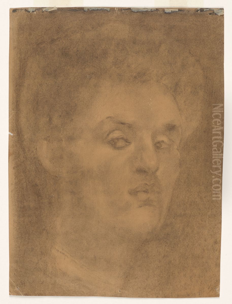 Self-portrait Oil Painting by Edvard Munch