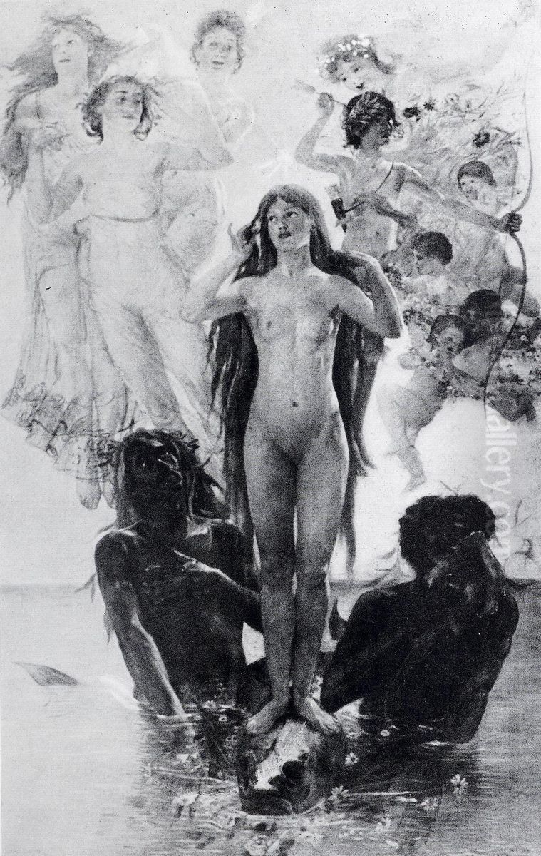 Geburt der Venus Oil Painting by Lovis (Franz Heinrich Louis) Corinth