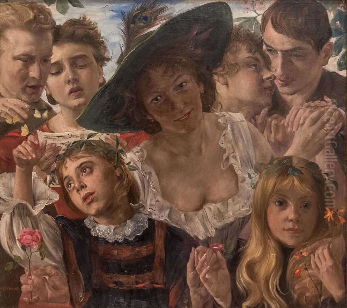 Lebensfreude Oil Painting by Lovis (Franz Heinrich Louis) Corinth