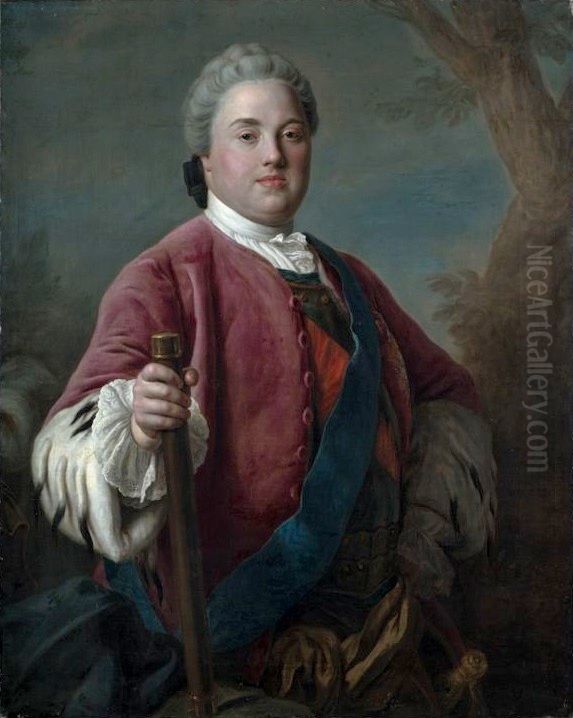 Friedrich Christian of Wettin, Elector of Saxony (1722-1763) Oil Painting by Pietro Rotari