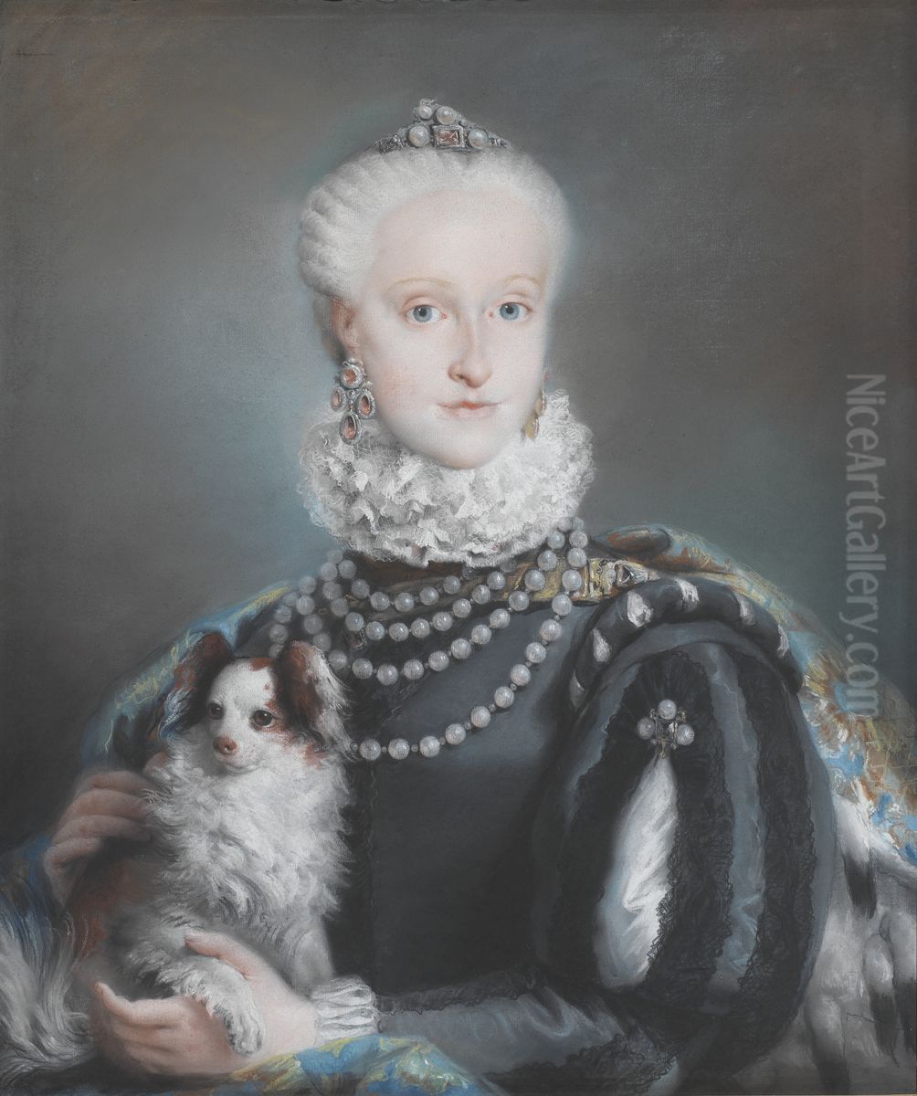 Portrait ofInfanta Maria Josefa of Spain(1744-1801) Oil Painting by Lorenzo Tiepolo