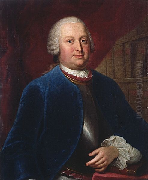 Portrait of Heinrich von Bruhl. Oil Painting by Louis de Silvestre