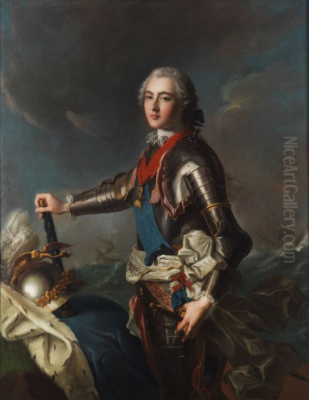 Portrait ofLouis Jean Marie de Bourbon, Duke of Penthievre(grandson of Louis XIV) Oil Painting by Jean-Marc Nattier