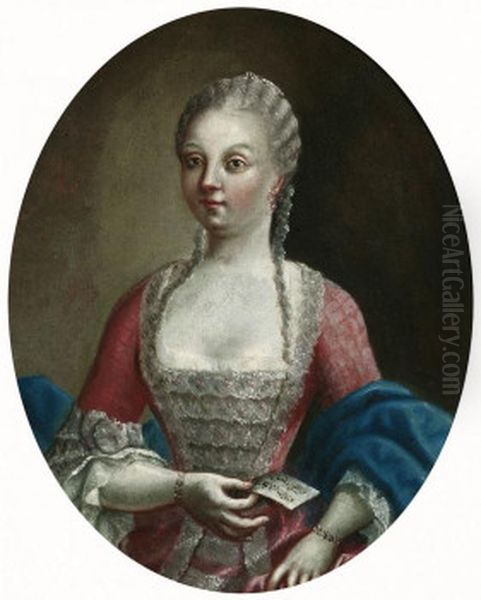 Portrait of Venetian singer Sarazin Oil Painting by Unidentified painter