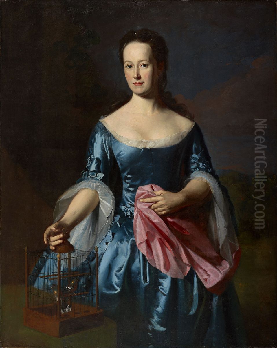 Portrait of Ann Fairchild Bowler Oil Painting by John Singleton Copley
