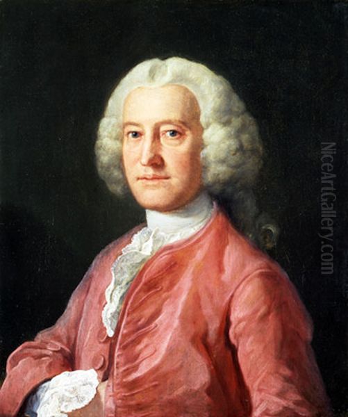 Portrait of Samuel Martin (1714-1788) Oil Painting by William Hogarth