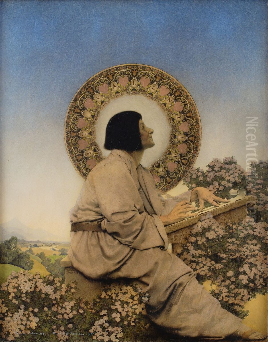Saint Valentine Oil Painting by Maxfield Parrish