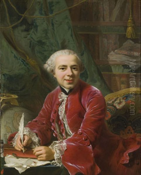 count Fredrik Sparre Oil Painting by Alexander Roslin