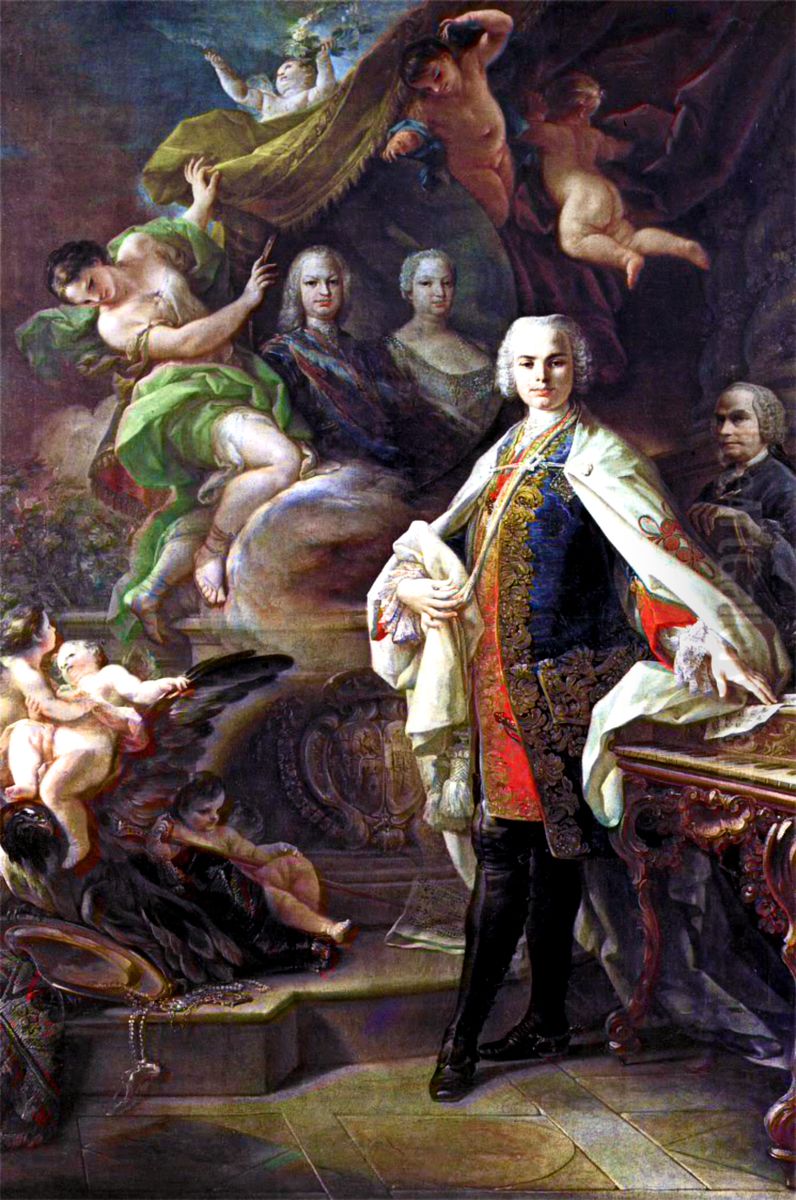 Portrait ofFarinelli(1705-1782) Oil Painting by Corrado Giaquinto