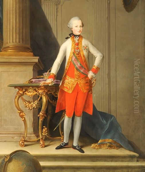 Portrait ofFerdinand of Austria-Este(1754-1806), son ofMaria Theresa of Austria Oil Painting by Martin Van Meytens